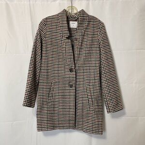 Old Navy Houndstooth Coat Multicolor Women’s Extra Small